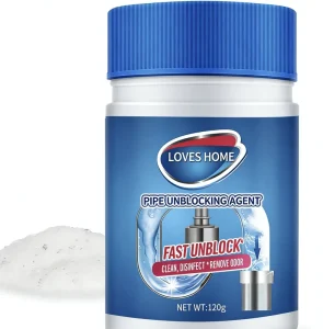 Strong Pipe Drain Unblocker and Deodorant for Toilet Kitchen Bathroom Sewer Drains Powder Drain Cleaner