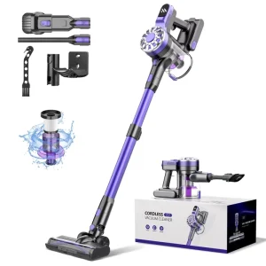 Strong Suction Cordless Stick Vacuum Cleaner with Wet Dry Mopping for Car Garage Hotel Outdoor Use