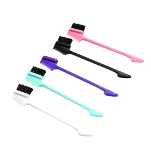 Styling Hair Brush Plastic Eyelash and Edge Control Teasing Brush for Cleaning and Hair Styling