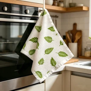 Sublimation Custom Design Microfiber Tea Kitchen Towel Reusable Quick Dry House Cleaning Waffle Kitchen Tea Dish Towel