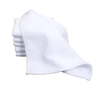 Sublimation White Microfiber Kitchen Towel Custom Logo Blank Solid Color Soft Cleaning Kitchen Towel