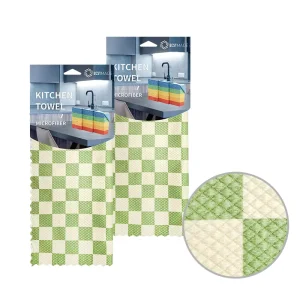 Super Absorbent Dishwashing Rag Dishcloth Kitchen Cleaning Cloth Microfiber Towel