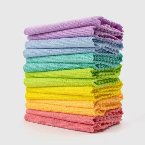 Super Absorbent Microfiber Cleaning Cloth for Kitchen & Bathroom Lint-Free Dish Towels for Glass Table 100pc MOQ