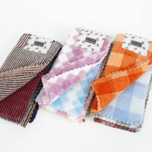 Super Absorbent Microfiber Kitchen Towel Washable Square Microfiber Cloth for Cleaning
