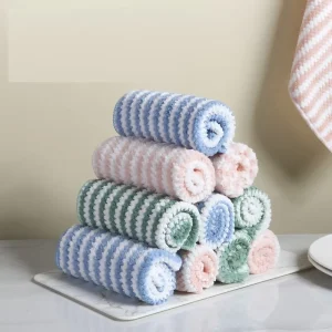 Super Absorbent Microfiber Rags Napkins Tableware Home Tools Kitchen Dish Cleaning Cloth Household Cleaning Towel