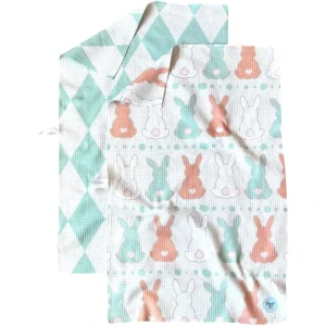 Super Absorbent Quick Dry Woven Microfiber Eco Friendly Dish Towel Double Sided Printed Customizable Pattern 350 400gsm Kitchen