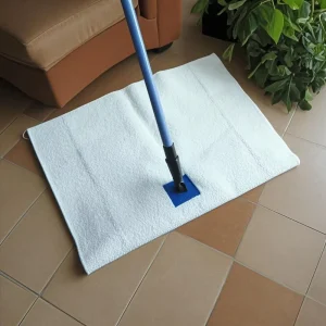 Super Absorbent Recycled Cotton Floor Mop Cloth White Cotton Floor Cleaning Cloth