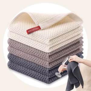 Super Absorbent Waffle Towels Reusable Cleaning Cloth 30*30cm Towel Kitchen