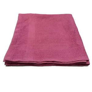 Super Soft Microfiber Waffle Cleaning Cloth Towel Dark Pink Kitchen Towels