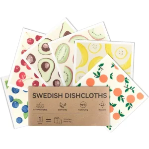 Swedish Dishcloths for Kitchen Reusable Paper Towels Washable Kitchen Cloth Biodegradable Super Absorbent Quick Drying DishTowel
