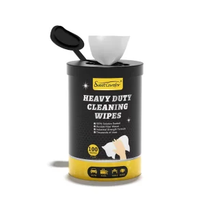 Sweet Carefor Heavy Duty Cleansing Wipes with 40 Pcs 100pcs for Barrel to Wipe Surface and Hand
