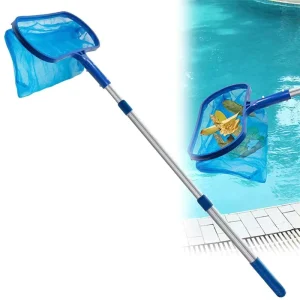 Swimming Pool Cleaning Supplies 3 Section Telescopic Pole Made of Plastic Aluminum Alloy Model 1211BU CN Pool Tools Accessories