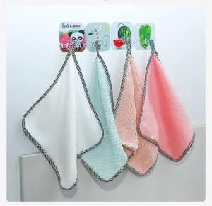 TX Squares Cleaning Cloth Kitchen Dish Towels Household Coral Velvet Hand Cloth