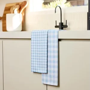 Tea Towels Spring & Summer Collection Antimicrobial Printed Quick Dry Absorbent Reusable Microfiber Kitchen Towels for Cleaning