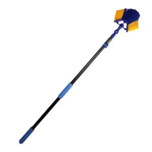 Telescopic Aluminum Gutter and Ceiling Cleaning Tools with Nylon Brush and Extension Handle Eco Friendly