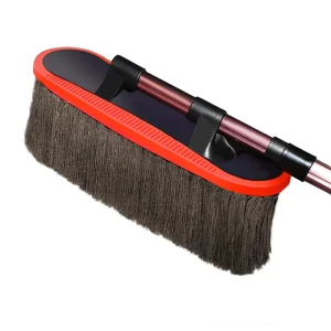 Telescopic Car Duster Brush Scratch Free Microfiber Cleaning Tool Retractable Handle for Easy Vehicle Maintenance