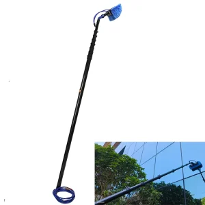Telescopic Cleaning Tools Carbon Fiber Carbon Steel Window Gutter Brush Water Fed Eco-Friendly Household Use