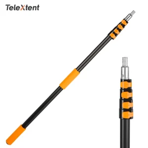 Telescopic Extension Pole Aluminum Retractable for Window Cleaning Tools Mop Broom Squeegee Durable Household Pole