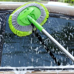 Telescopic Microfiber Chenille Car Wash Mop Dust Duster and Cleaning Brush Tool
