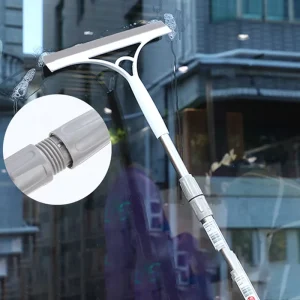 Telescopic Rod Glass Floor Window Squeegee Stretchable Cleaning Tool Plastic Wiper Brush for Window Cleaning