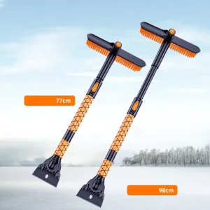 Telescopic Rotatable Car Snow Brush Detachable Ice Scraper Windshield Snow Removal Tool Anti Scratch Auto Winter Snow Cleaner