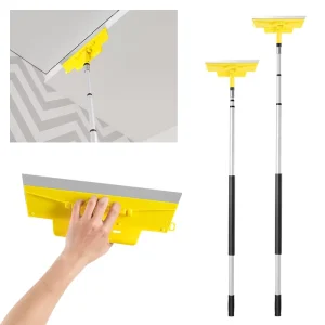 Telescopic Skimming Blade with Extension Pole for Wall Smoothing Drywall Finishing and Putty Application