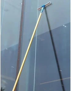 Telescopic Window Cleaning Pole 7.5m High Reach Squeegee Indoor Outdoor Cleaning Kit for Tall Windows