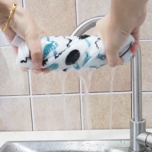 Terry Cloth Absorbent Eco Friendly Kitchen Dish Cloth Towel Custom Floral Kitchen Daily Dish Towel Dish Cloth Kitchen Rag