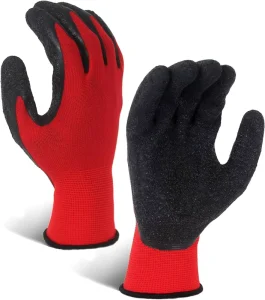 Textured Latex Coated Safety Gloves Protective Work Gloves for Cold Storage and Food Packaging Industry