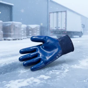 Thermal Winter Warm 7G Acrylic Terry for Cold Storage Outdoor Working Safety Protective Latex Coated Work Gloves