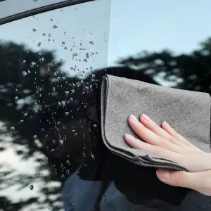 Thick Grey Super Absorbent Quick Drying Microfibre Cleaning Cloths Glass 20 30cm 30 30cm 30 40cm with OEM ODM Service
