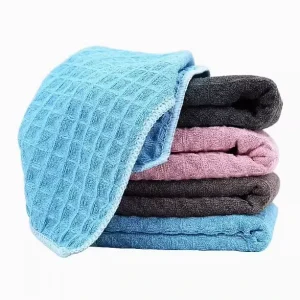 Thick Waffle Weave Kitchen Cleaning Cloth Absorbent Lint Free & Non Stick Oil Dish Towel for Home Use