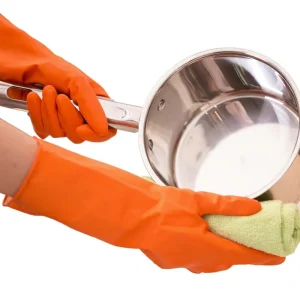 Thick Waterproof Kitchen Dishwashing Cleaning Rubber Gloves Durable Wear-Resistant Latex Synthetic Rubber