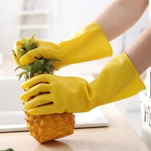Thickened Beef Tendon Latex Solid Color 0.2kg Leather Rubber Gloves Labor Protection Durable Laundry Dish Washing Household