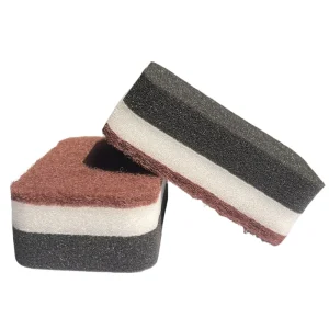 Thickened Household Double Sided Three Layer Dish washing Sponge Scouring Pad Sponge for Kitchen Utensil Cleaning Sponge