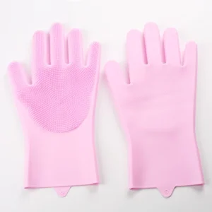 Thin Silicone Waterproof Sustainable Gloves for Household Use Washing Dishes Pets Kitchen Utensils Bathing