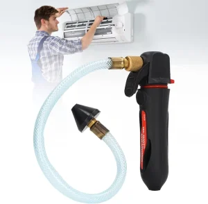 Threaded CO2 Cartridge Drain Gun Air Conditioning Pipe Cleaner Flexible Hose 30cm Length Plastic 30-50 PSI