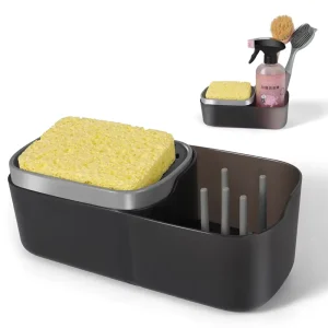 Tidy Soap Pump Dispenser and Sponge Holder Sink Organizer Caddy Soap Dispenser for Kitchen Dish Washing