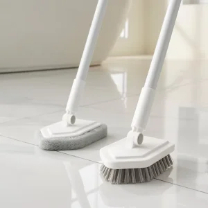 Tile Tub Scrubber Brush Shower Cleaning Brush with Long Handle Mop Tools for Bathroom Cleaning Bathtub Tile Floor Wall Toilet