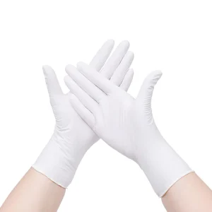 Titanfine Disposable Small Nitrile Rubber Gloves White for Screen Waterproof for Kitchen Household Cleaning