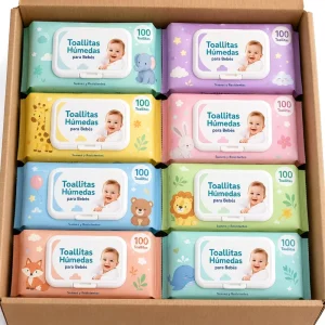 Toallitas Humedas Para Bebe Gran Pack Low Irritation OEM Custom Logo Baby Wipes