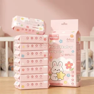 Top Quality Skin-friendly Customized Sizes Pure Water Cleansing Baby Wipes for Clinics Private Label Bulk