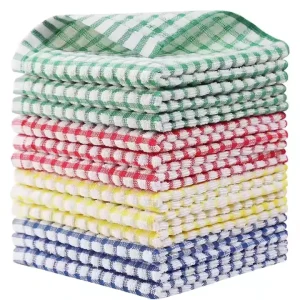 Towel Set Kitchen Cleaning Cloths Absorbent Reusable Dish Towels for Home Restaurant
