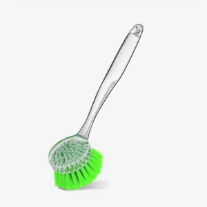 Transparent Series Plastic Handle Dishes Washing Brush Kitchen Dish Cleaning Brush
