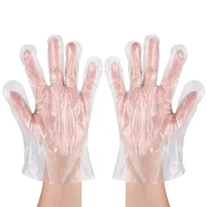 Transparent TPE Disposable Household Protective Gloves Extra Thick Waterproof Durable Kitchen Cleaning Gloves