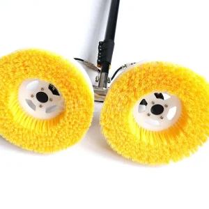 Two Brush 7.5m 5m Telescopic Pole Solar Panel Cleaner