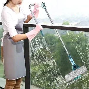 U Type Professional Telescopic Microfiber Glass Window Cleaning Tools