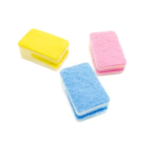 U shaped Big Mouth Kitchen Knife Dishwashing Sponge Double Sided Cleaning for Wipe Kitchen Washing Pot Scouring Pad 5cm Thick