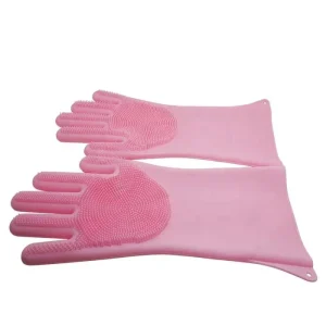 UJ-SI060 Durable Silicone Gloves Household Gloves Kitchen Gadgets Dish Washing Gloves