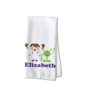 USA RTS Polyester 350gsm Sublimation Blank Plain Waffle Kitchen Tea Hand Dish Towels Microfiber Drying Towel for Heating Press